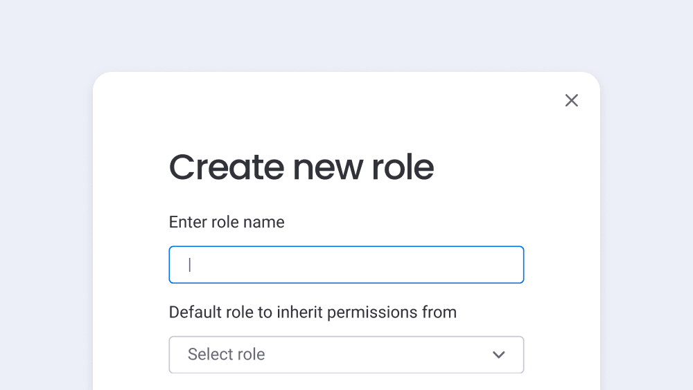 Custom roles for account permissions