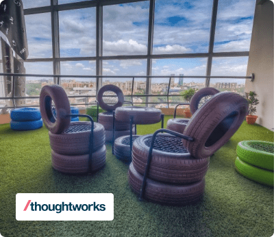 ThoughtWorks office with logo
