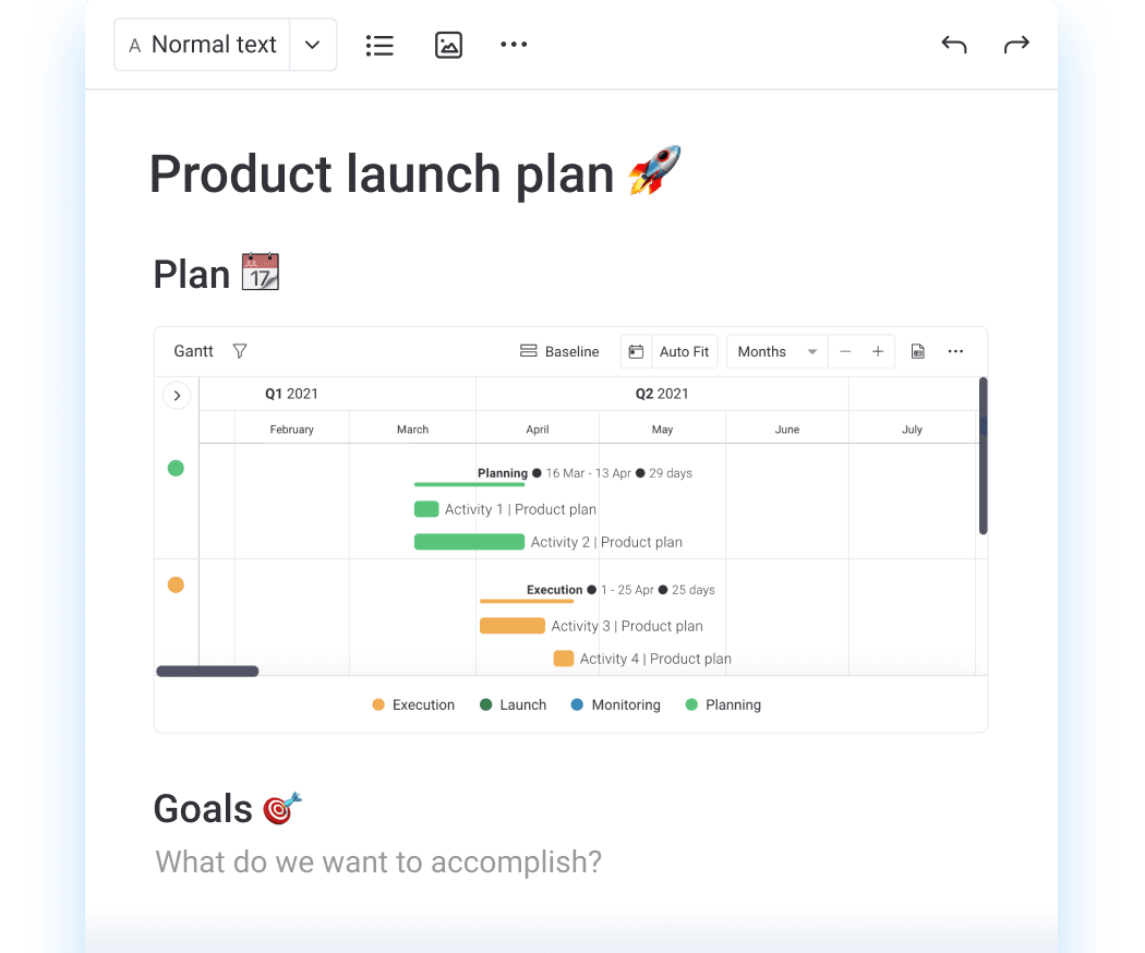 Product launch plan