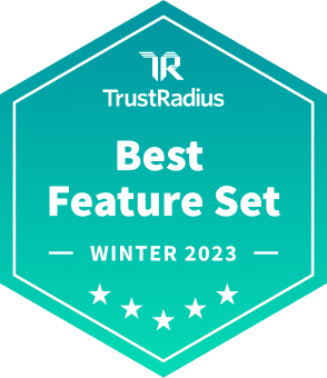 TrustRadius badge of Best Feature Set 2022