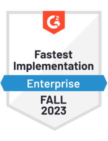 Fastest implementation enterprise fall 2023
